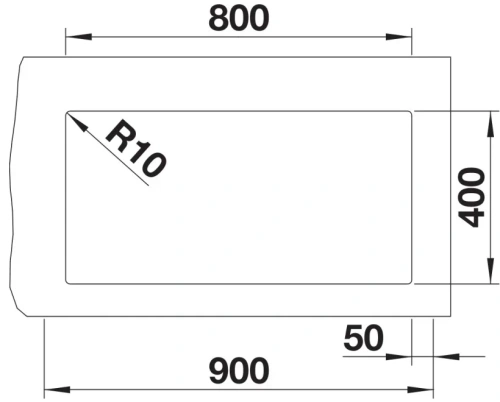 Мойка BLANCO SUBLINE 800-U Silgranit черный фото 4