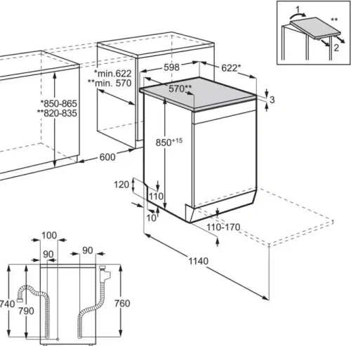 Посудомоечная машина Electrolux ESM48310SX фото 2