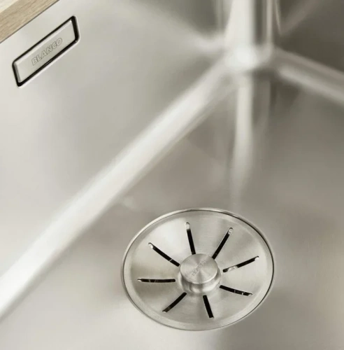 Мойка BLANCO SOLIS 340/180-U нержавеющая сталь, чаша слева фото 3