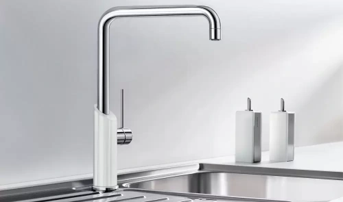 Смеситель Blanco Jil сочетание материалов хром/керамика черный фото 3