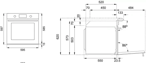 Духовой шкаф с паром Bertazzoni F6011MODVPTZ/23 фото 6