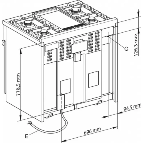 Комбинированная плита Miele HR 1936 G (серия Range Cooker) фото 2