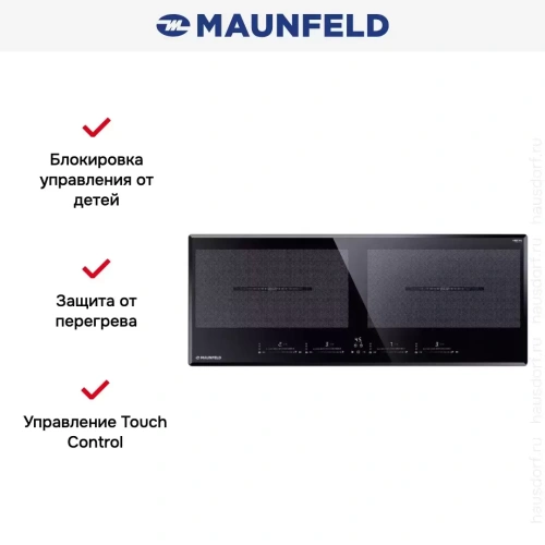 Индукционная варочная панель Maunfeld CVI904SFLBK LUX фото 7