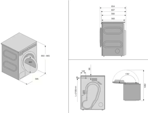 Сушильная машина Asko T208H.W фото 11
