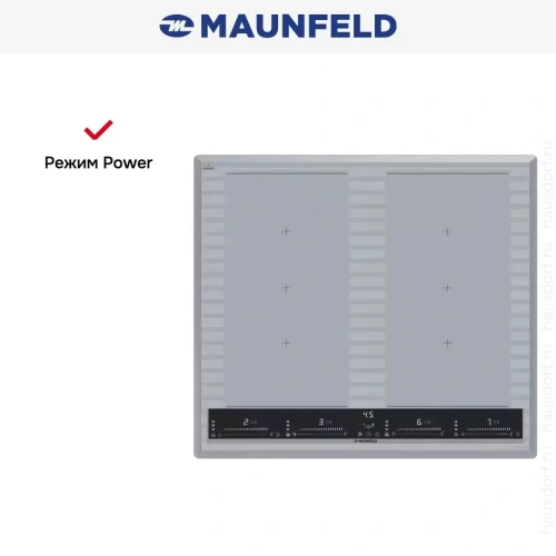 Индукционная варочная панель Maunfeld CVI594SF2MBL LUX Inverter фото 8