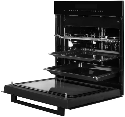 Духовой шкаф с СВЧ Kuppersberg HK 616 Black фото 3