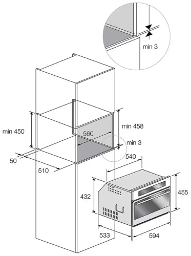 Духовой шкаф Fulgor Milano FCSO 4511 TM WH фото 4