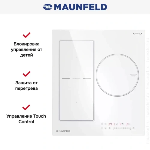 Индукционная варочная панель Maunfeld CVI453SBWH Inverter фото 8