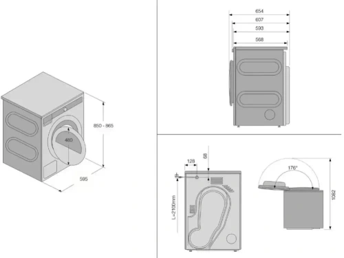 Сушильная машина Asko T408CD.W.P фото 5