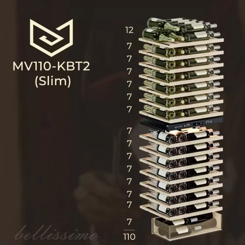 Винный шкаф Meyvel MV110-KBT2 (Slim) фото 20