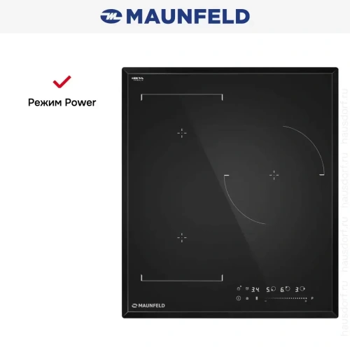 Индукционная варочная панель Maunfeld CVI453SBBK LUX Inverter фото 8