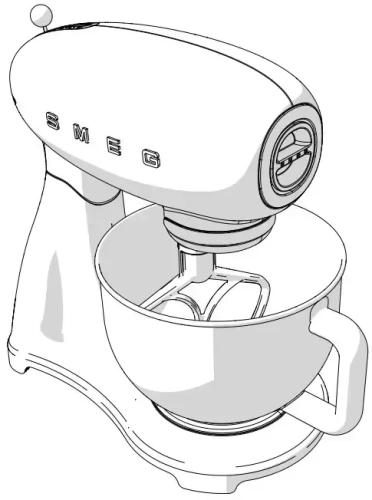 Планетарный миксер Smeg SMF02RDEU фото 5