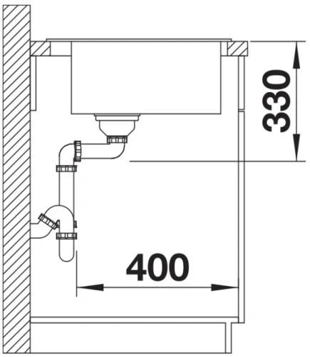 Мойка BLANCO NAYA 6 Silgranit антрацит фото 4