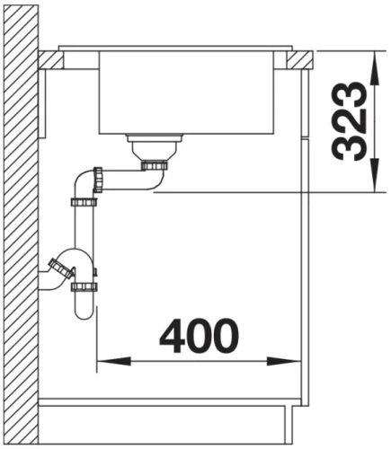 Мойка BLANCO PALONA 6 глянцевая магнолия, клапан-автомат фото 7