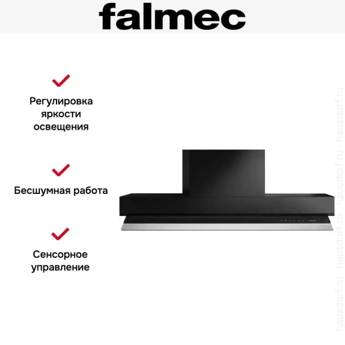 Вытяжка Falmec Virgola Touch NRS 90 black (900) фото 5