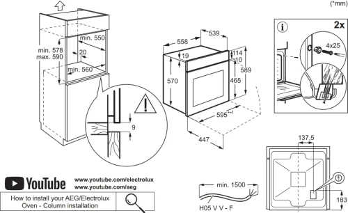 Духовой шкаф Electrolux EOF5F50BV фото 6