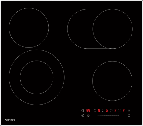 Стеклокерамическая  варочная панель GRAUDE EK 60.2 E