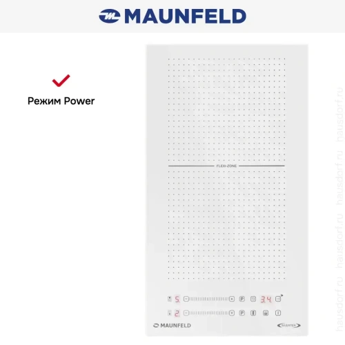 Индукционная варочная панель Maunfeld CVI292S2FWH Inverter фото 6