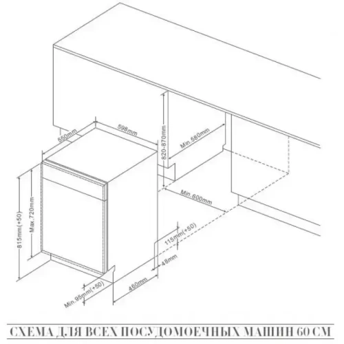 Встраиваемая посудомоечная машина De Dietrich DCJ532DQX фото 4