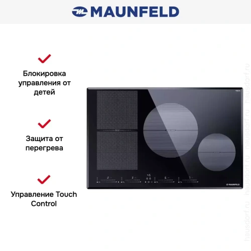 Индукционная варочная панель Maunfeld CVI804SFBK LUX фото 7