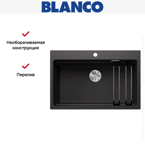 Мойка BLANCO ETAGON 8 Silgranit антрацит фото 10