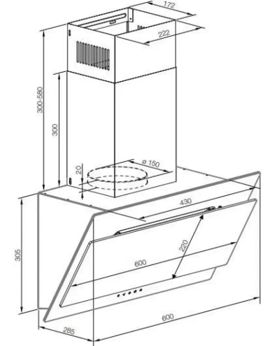 Вытяжка Graude DHK 60.1 EL фото 3