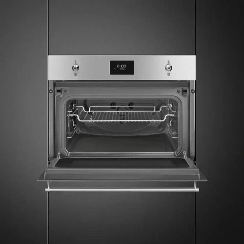 Встраиваемая микроволновая печь Smeg SO4301M0X фото 4
