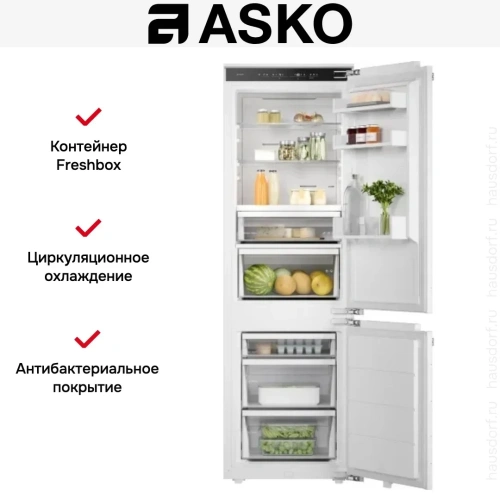 Встраиваемый комбинированный холодильник Asko RBC276DNC1 фото 7