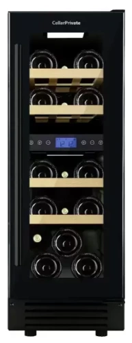 Встраиваемый под столешницу винный шкаф CellarPrivate CP017-2TB