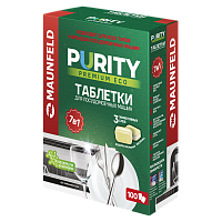 Таблетки для посудомоечных машин MAUNFELD Purity Premium ECO all in 1 MDT100PE (100 шт. в упаковке)