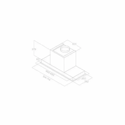 Встраиваемая вытяжка Elica HIDDEN ADVANCE BL MAT/A/72 фото 4