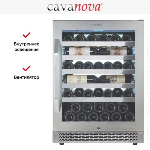 Встраиваемый винный шкаф Cavanova CV045-1TL фото 15