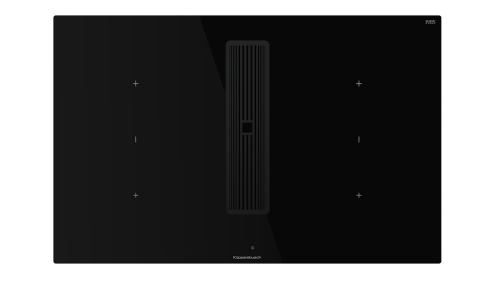 Индукционная варочная панель с вытяжкой KMI 8350.0 SR черный вельвет Куперсбуш / Kuppersbusch
