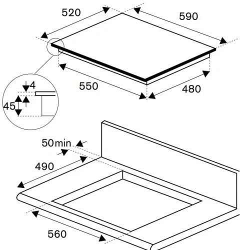 Варочная панель Bertazzoni P604IM2B2NE-20 фото 4
