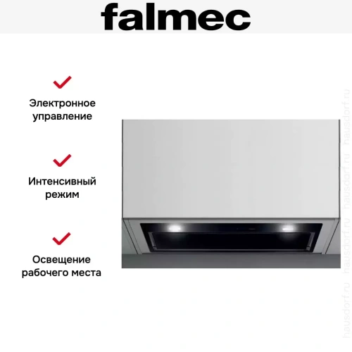 Вытяжка Falmec GRUPPO INCASSO MURANO 70 BLACK фото 3