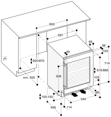 Встраиваемый винный шкаф Gaggenau RW404262 фото 4