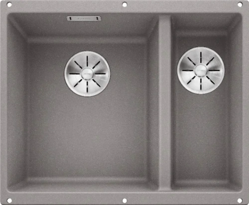 Мойка BLANCO SUBLINE 340/160-U Silgranit алюметаллик, чаша слева